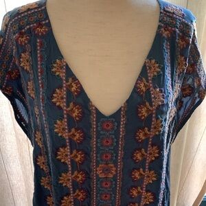 Sundance embroidery shift dress